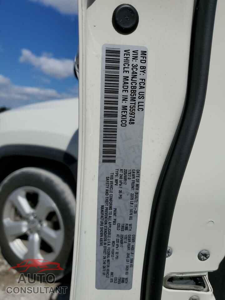 JEEP COMPASS 2021 - 3C4NJCBB5MT559748