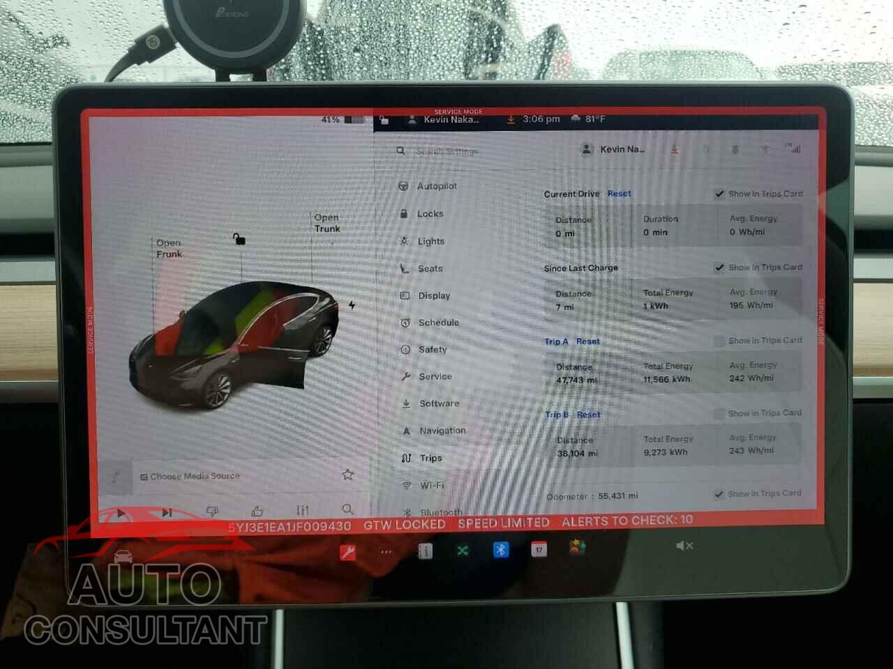 TESLA MODEL 3 2018 - 5YJ3E1EA1JF009430