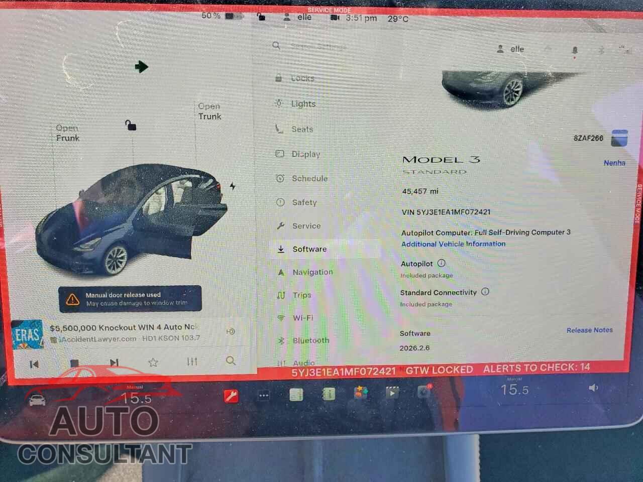 TESLA MODEL 3 2021 - 5YJ3E1EA1MF072421