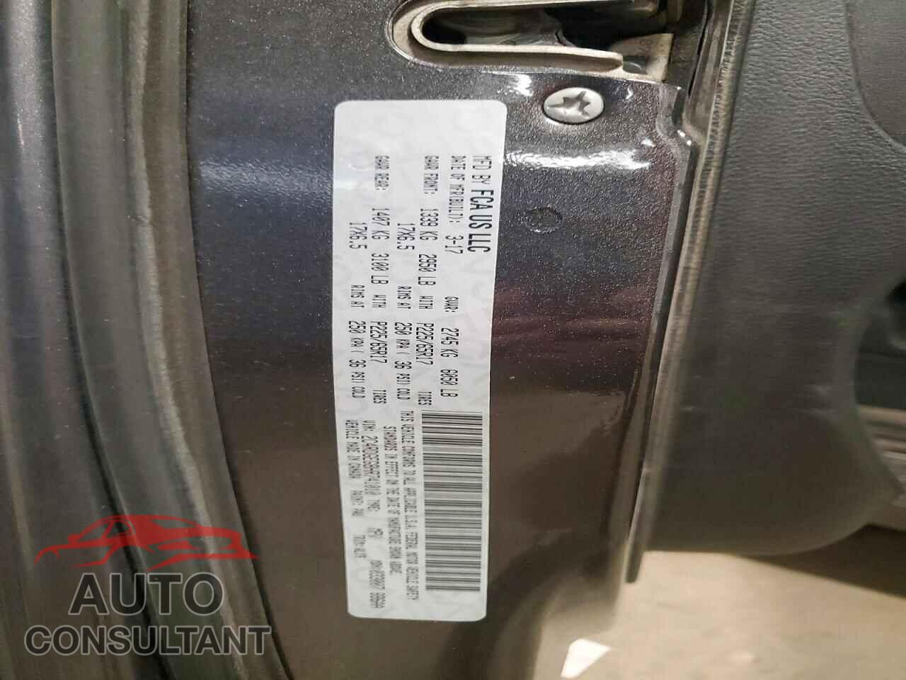 DODGE CARAVAN 2017 - 2C4RDGEG8HR741010