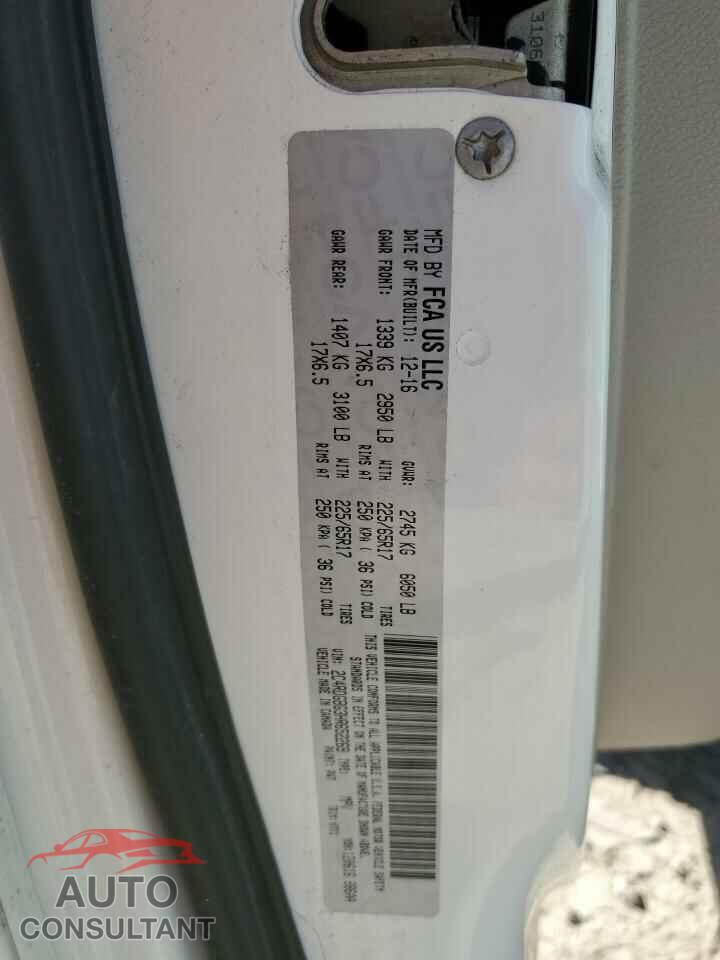 DODGE CARAVAN 2017 - 2C4RDGBG3HR652269