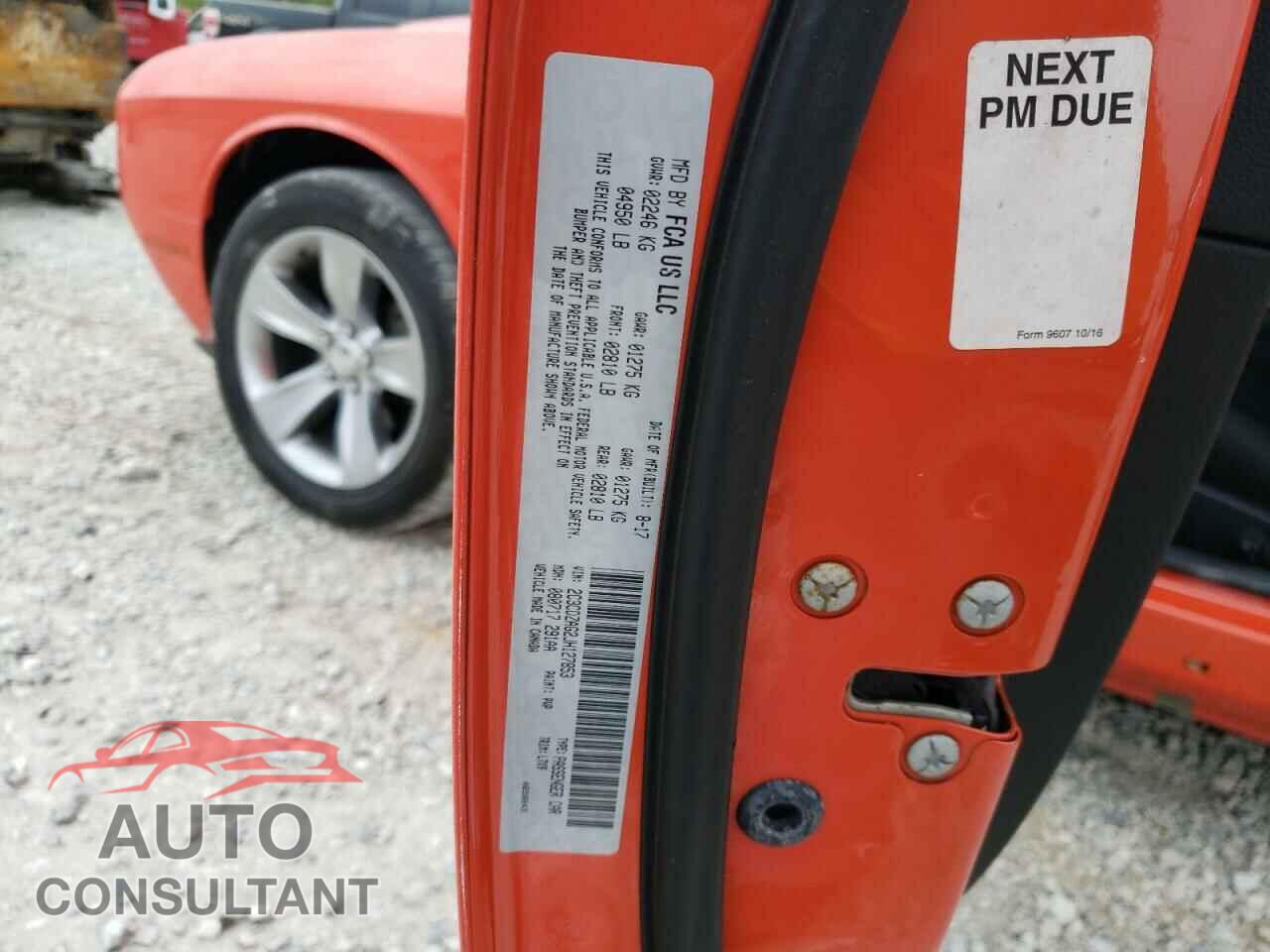 DODGE CHALLENGER 2018 - 2C3CDZAG2JH127853