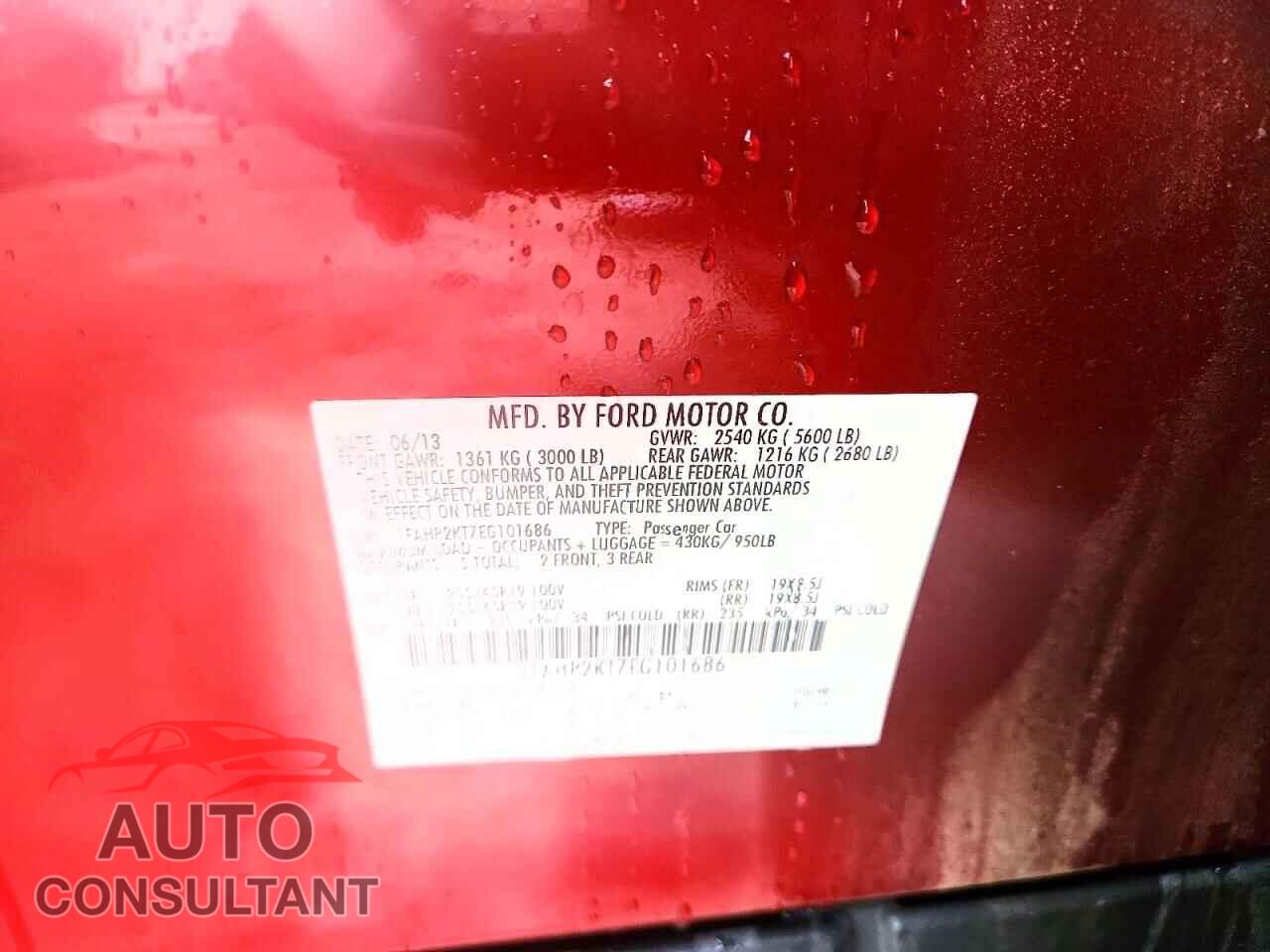FORD TAURUS 2014 - 1FAHP2KT7EG101686