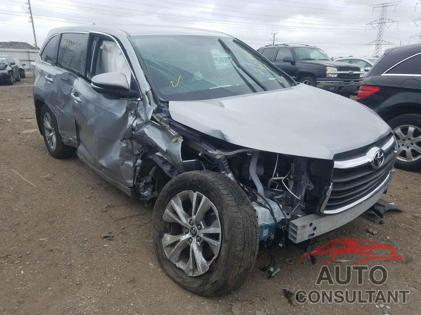 TOYOTA HIGHLANDER 2016 - 5TDBKRFH6GS350812