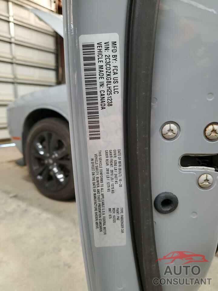 DODGE CHALLENGER 2020 - 2C3CDZKG8LH251238