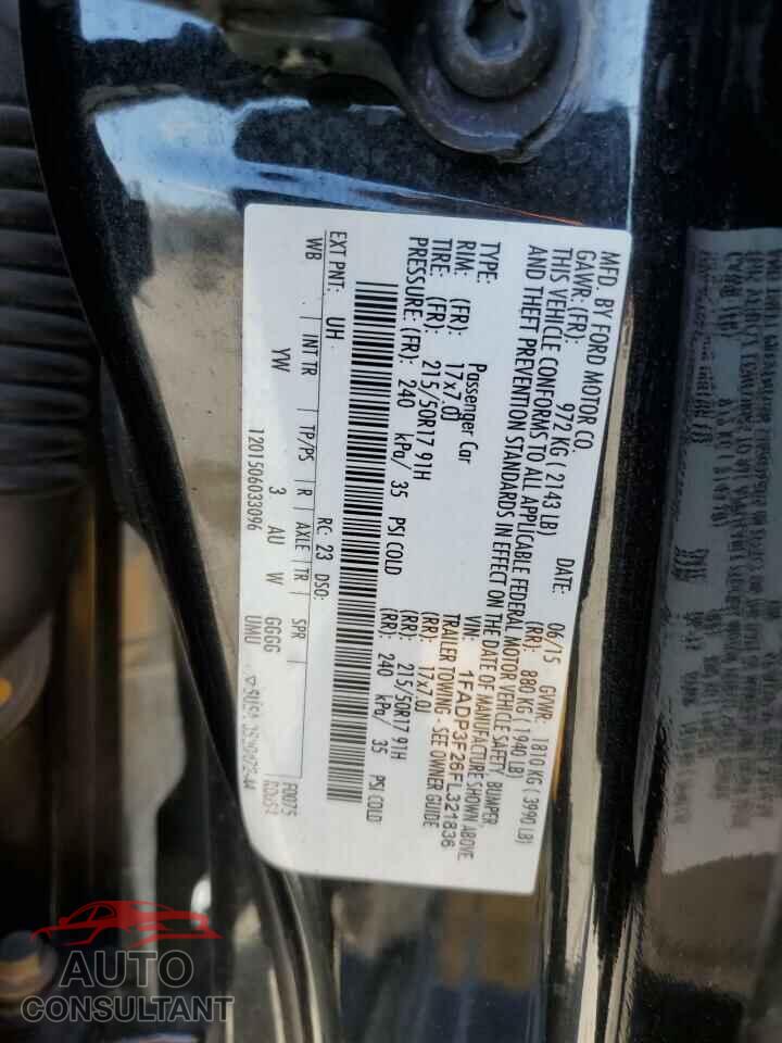 FORD FOCUS 2015 - 1FADP3F26FL321836
