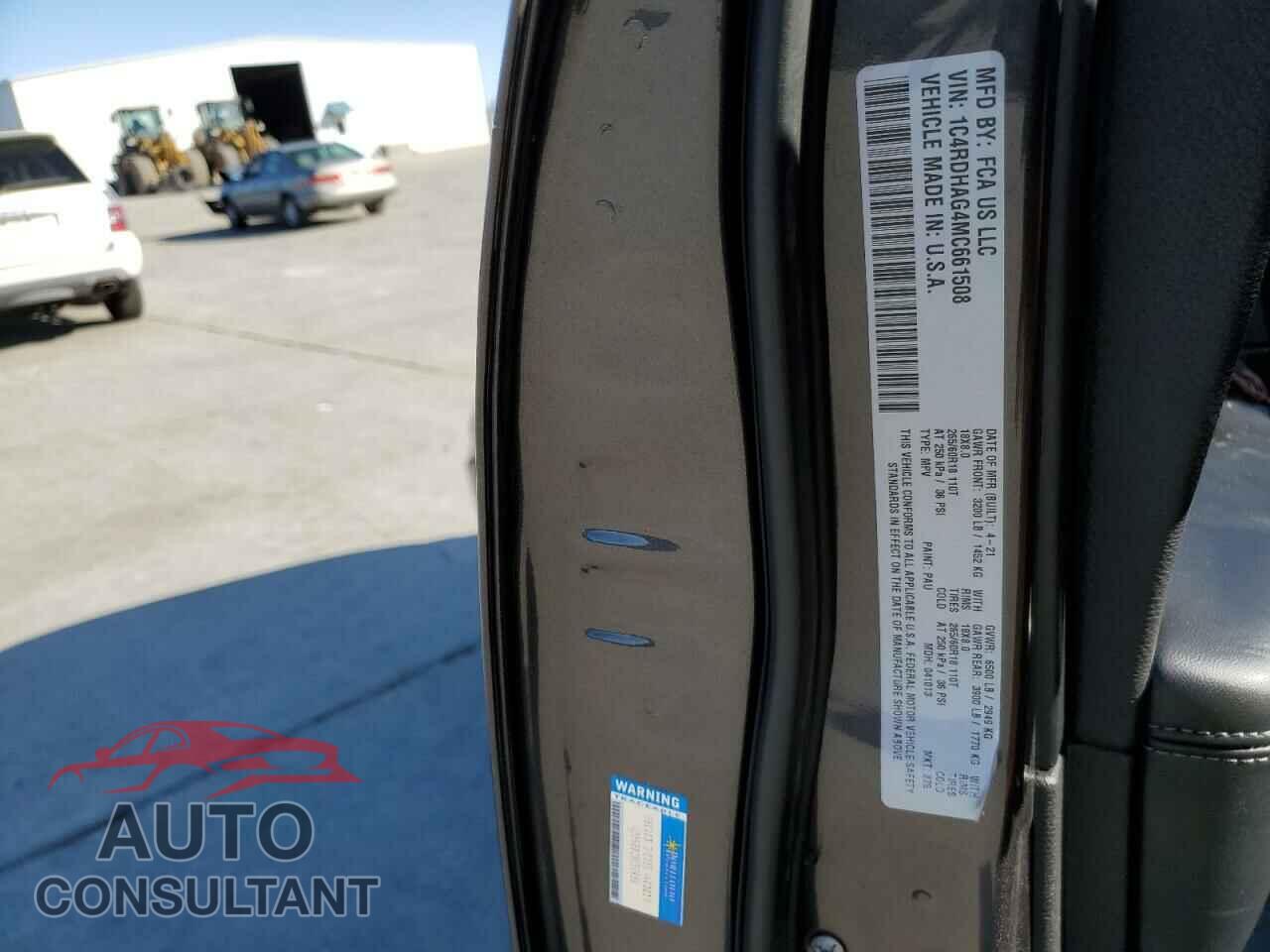 DODGE DURANGO 2021 - 1C4RDHAG4MC661508