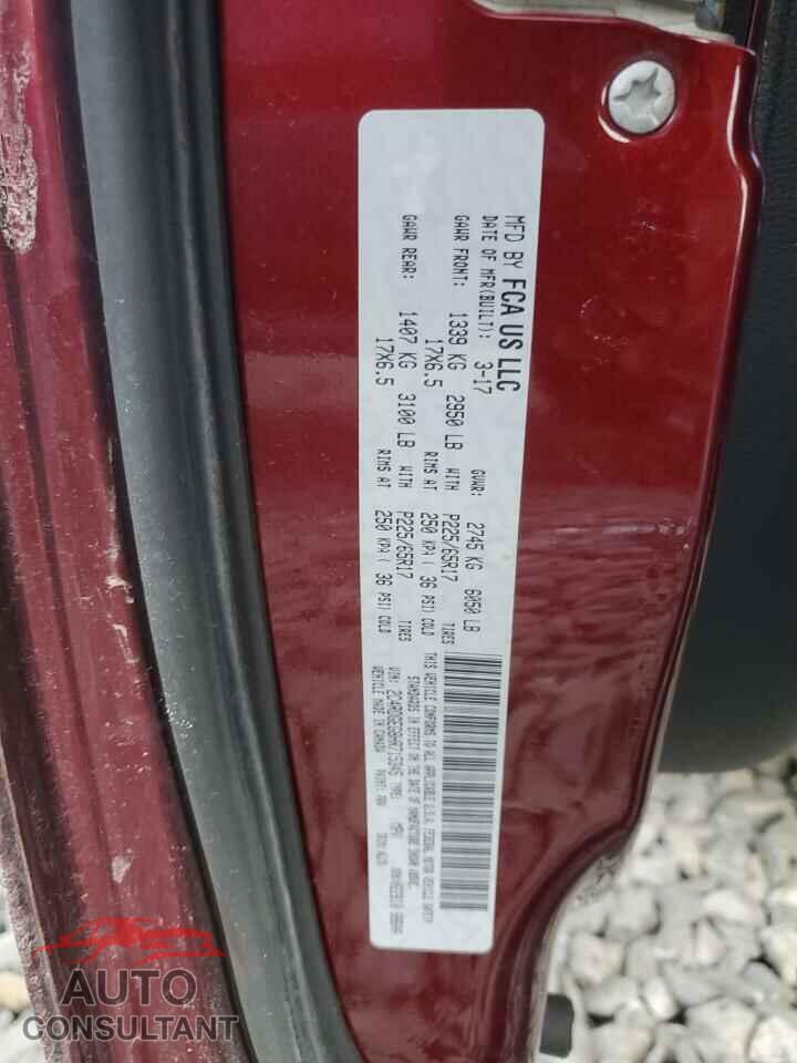 DODGE CARAVAN 2017 - 2C4RDGEG8HR715345