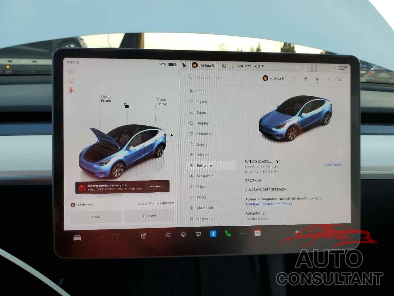 TESLA MODEL Y 2022 - 7SAYGDEE7NF359254