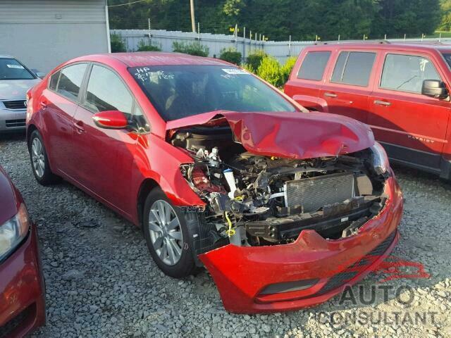 KIA FORTE 2016 - KNAFX4A6XG5462785