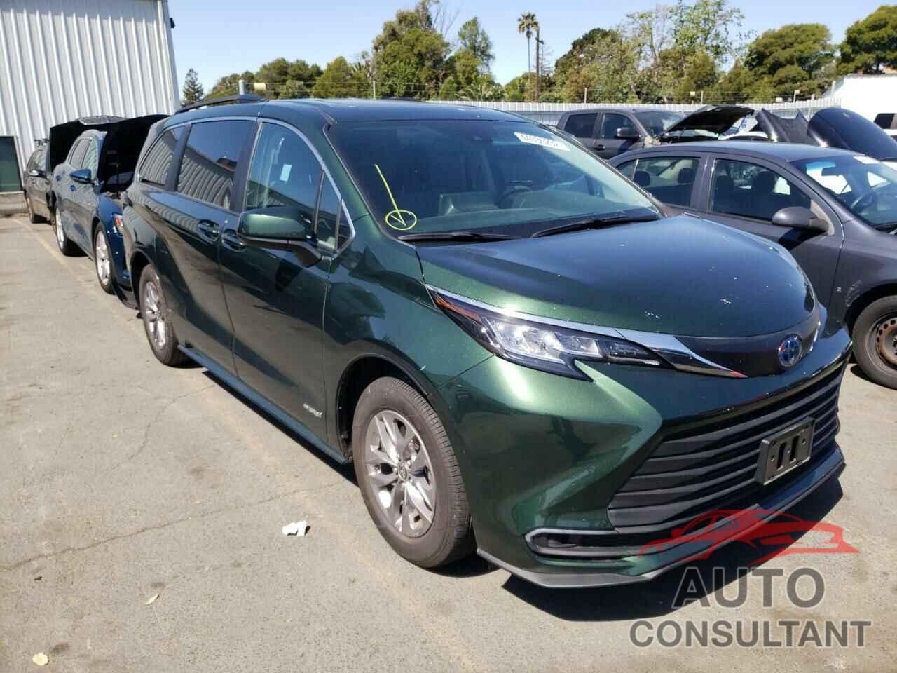 TOYOTA SIENNA 2021 - 5TDBRKEC6MS003145