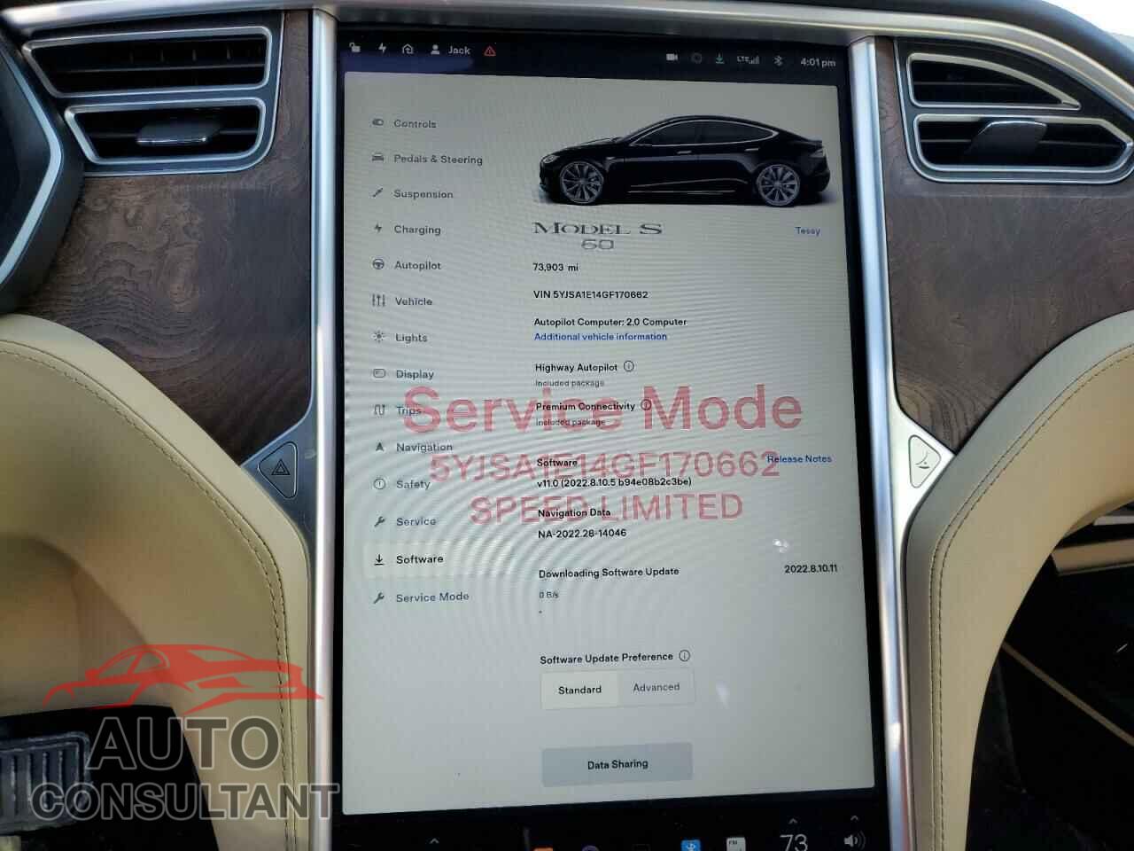 TESLA MODEL S 2016 - 5YJSA1E14GF170662