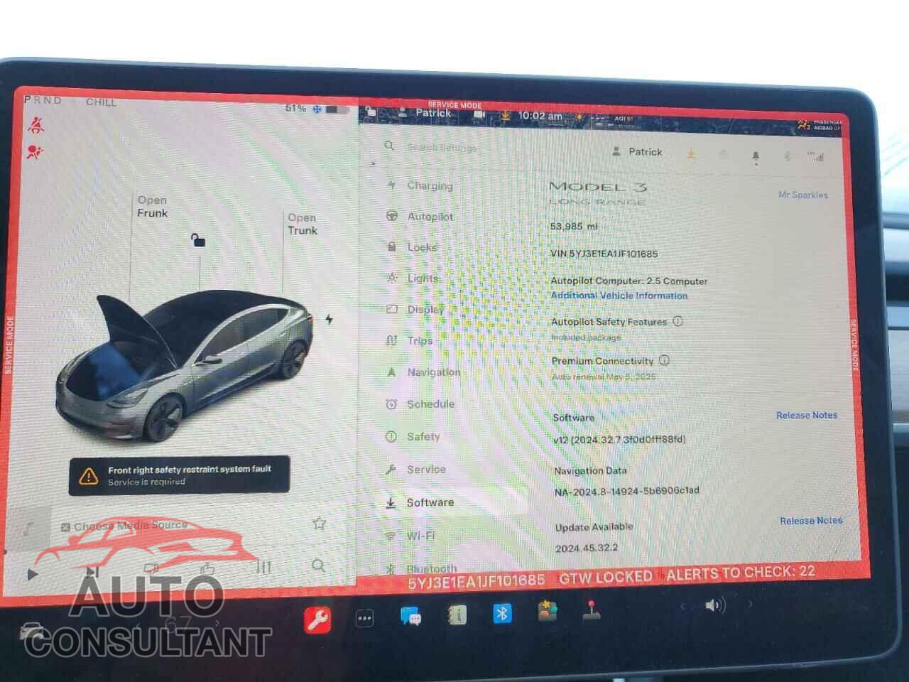 TESLA MODEL 3 2018 - 5YJ3E1EA1JF101685