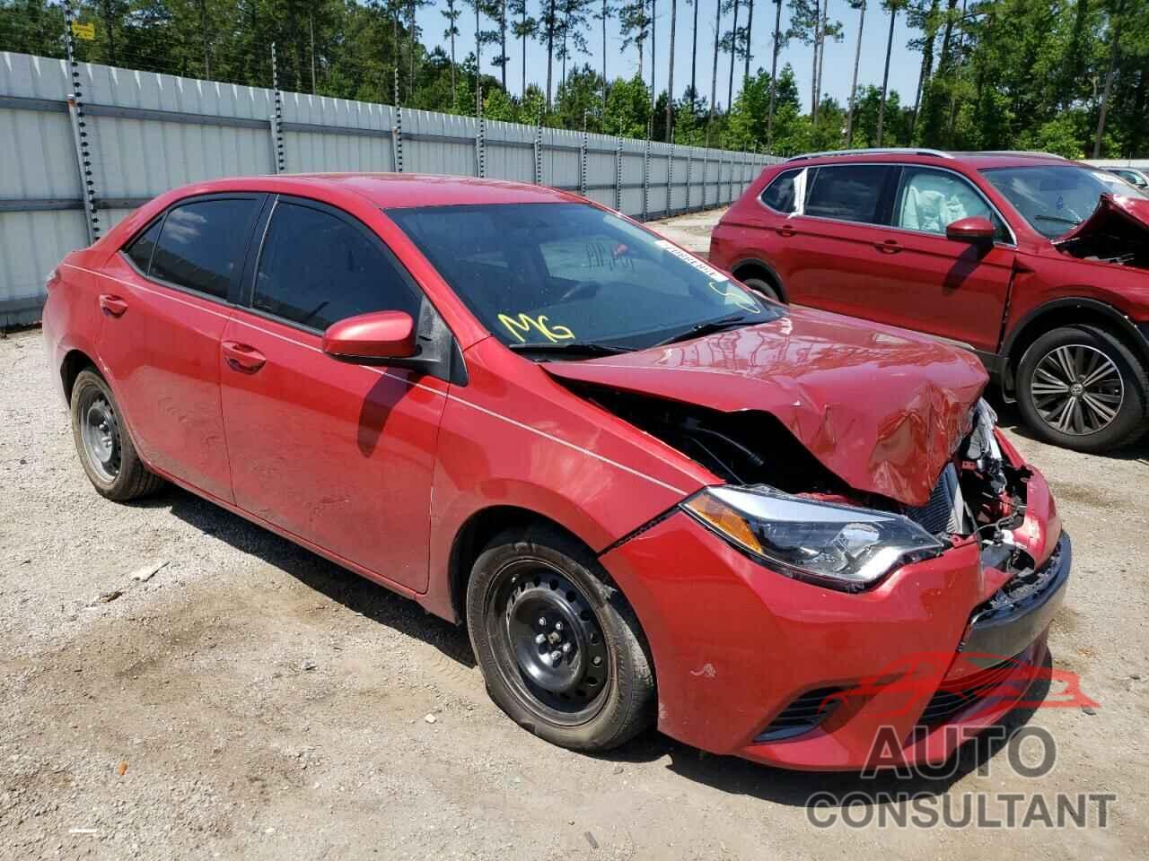 TOYOTA COROLLA 2016 - 2T1BURHE1GC689239