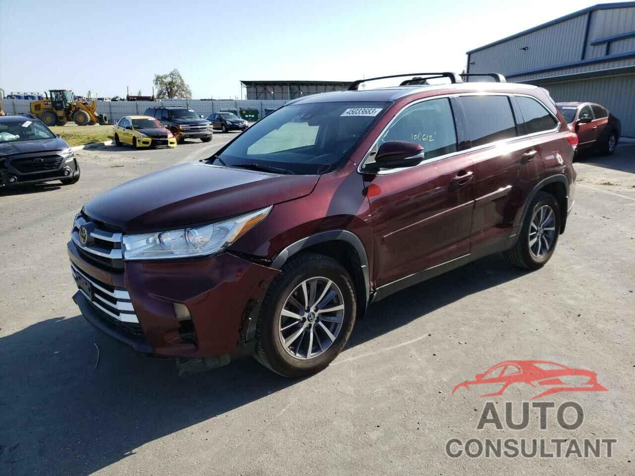 TOYOTA HIGHLANDER 2019 - 5TDJZRFH6KS953971