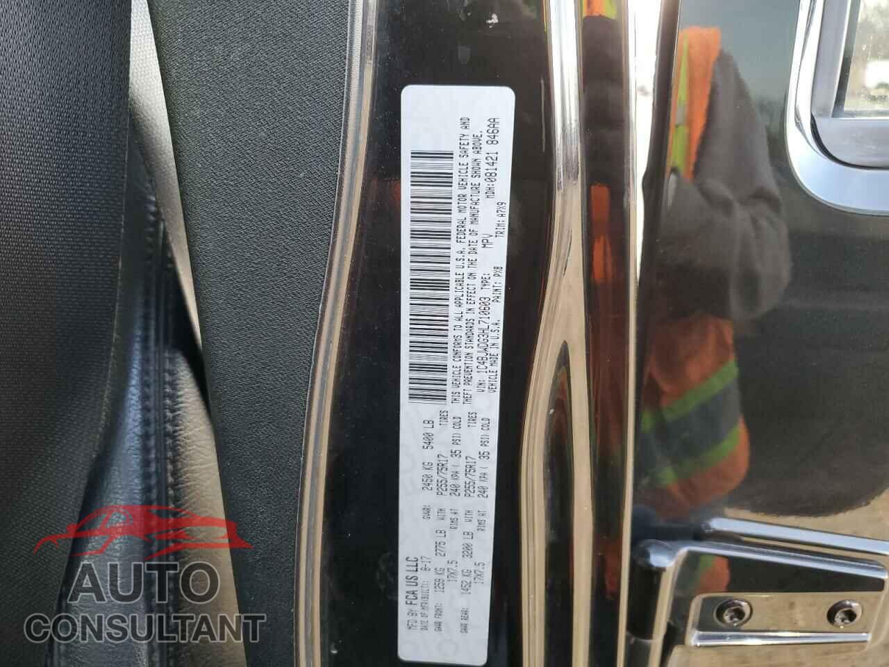 JEEP WRANGLER 2017 - 1C4BJWDG3HL710603