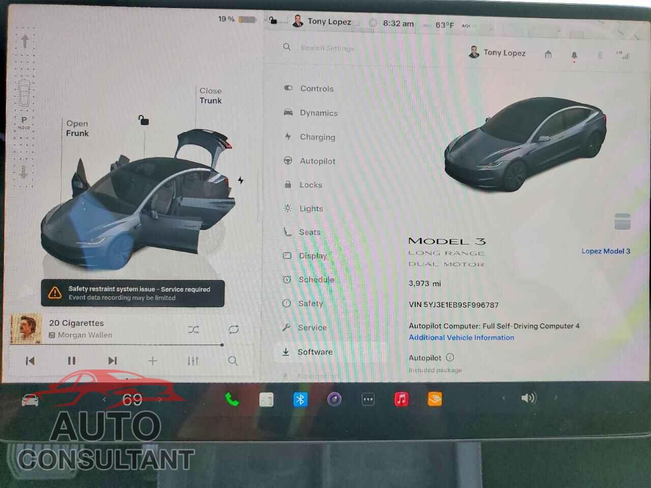 TESLA MODEL 3 2025 - 5YJ3E1EB9SF996787