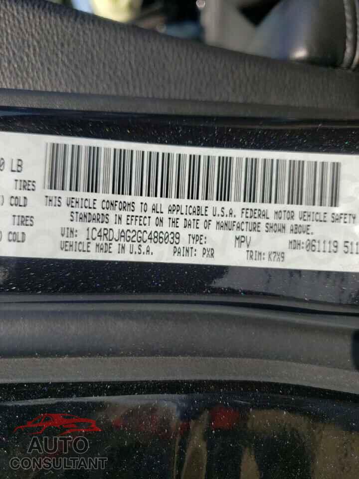 DODGE DURANGO 2016 - 1C4RDJAG2GC486039