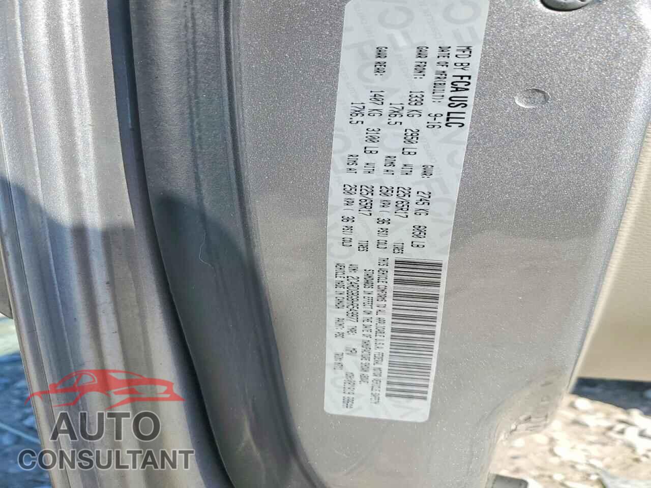 DODGE CARAVAN 2017 - 2C4RDGBG8HR549977