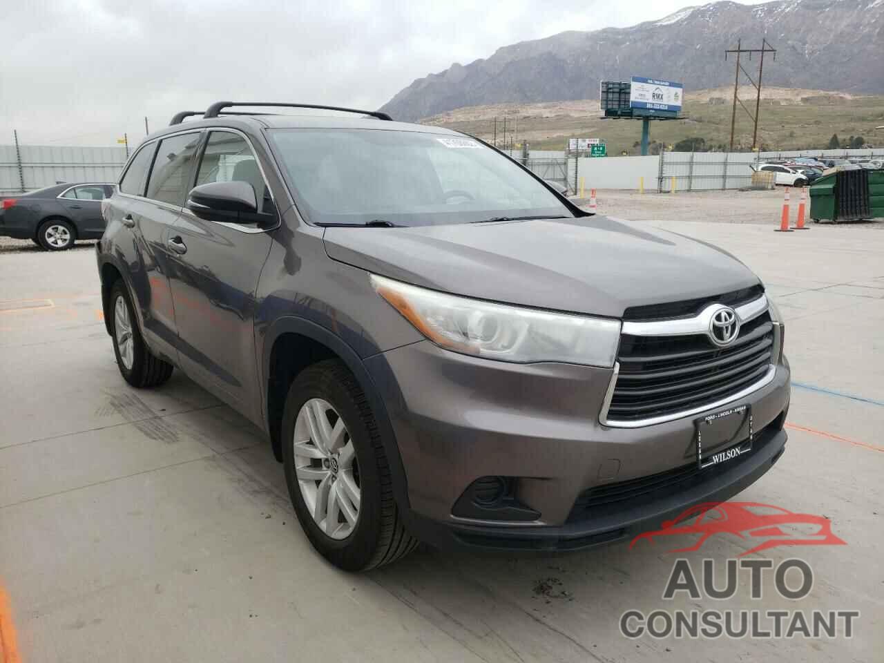 TOYOTA HIGHLANDER 2016 - 5TDBKRFH6GS262312