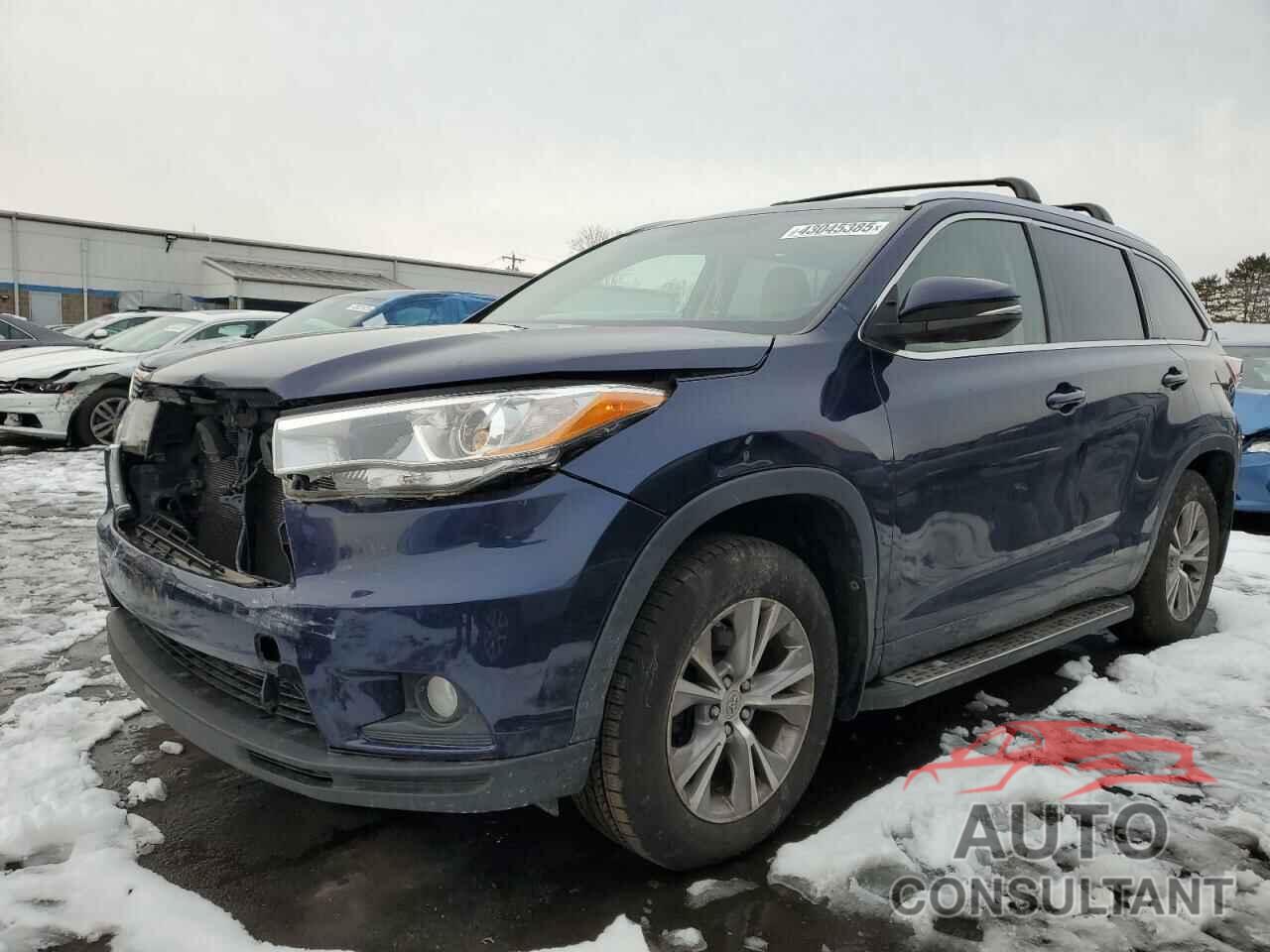 TOYOTA HIGHLANDER 2015 - 5TDJKRFH6FS124683