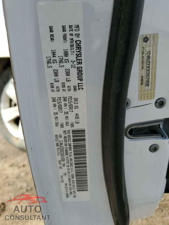 JEEP COMPASS 2012 - 1C4NJCEB3CD631658