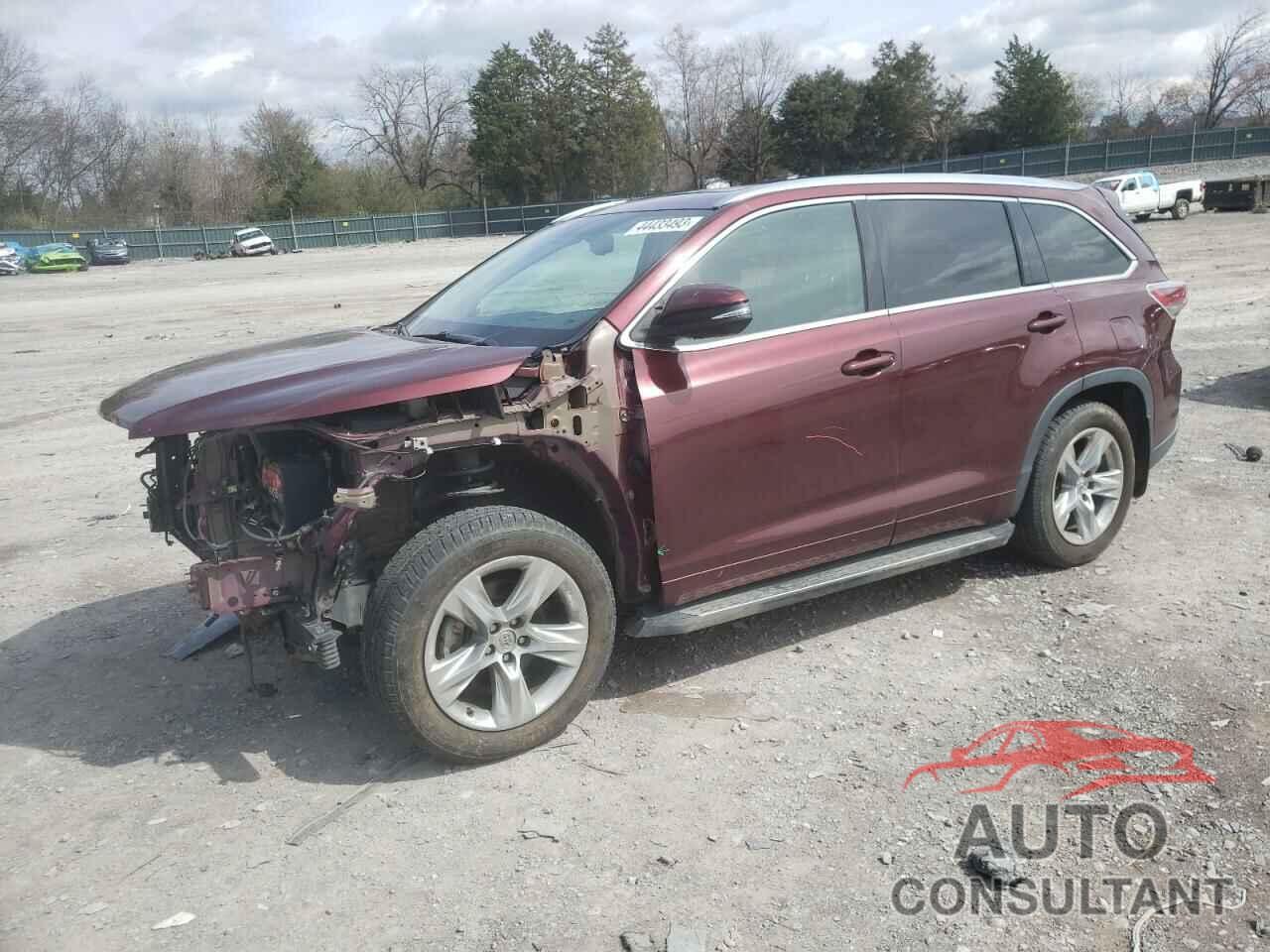 TOYOTA HIGHLANDER 2015 - 5TDDKRFH6FS115690