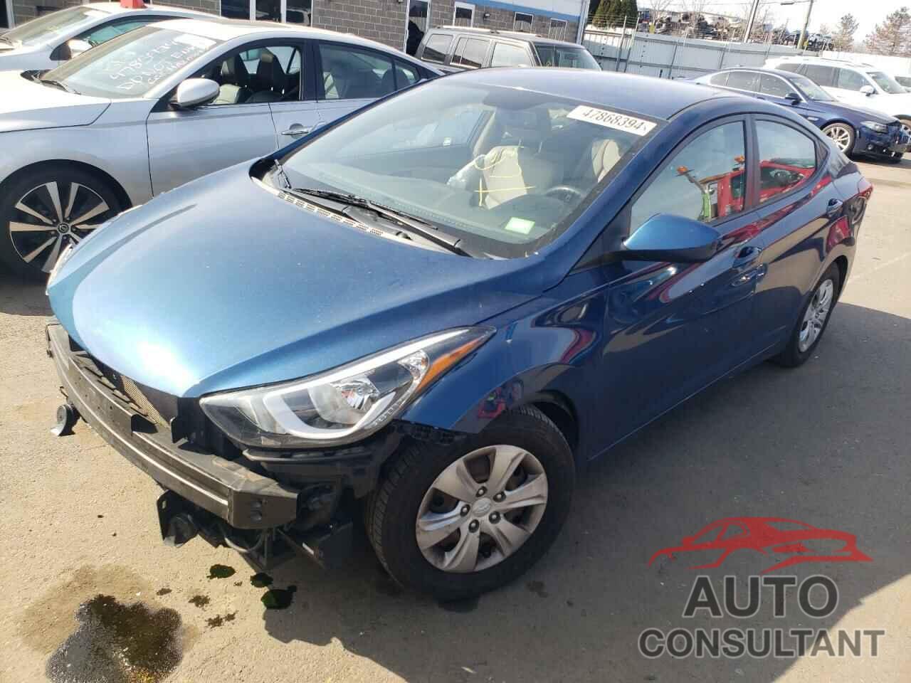 HYUNDAI ELANTRA 2016 - KMHDH4AE0GU632393