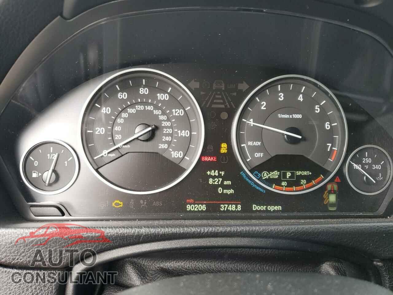 BMW 3 SERIES 2013 - WBA3B5C59DF593241