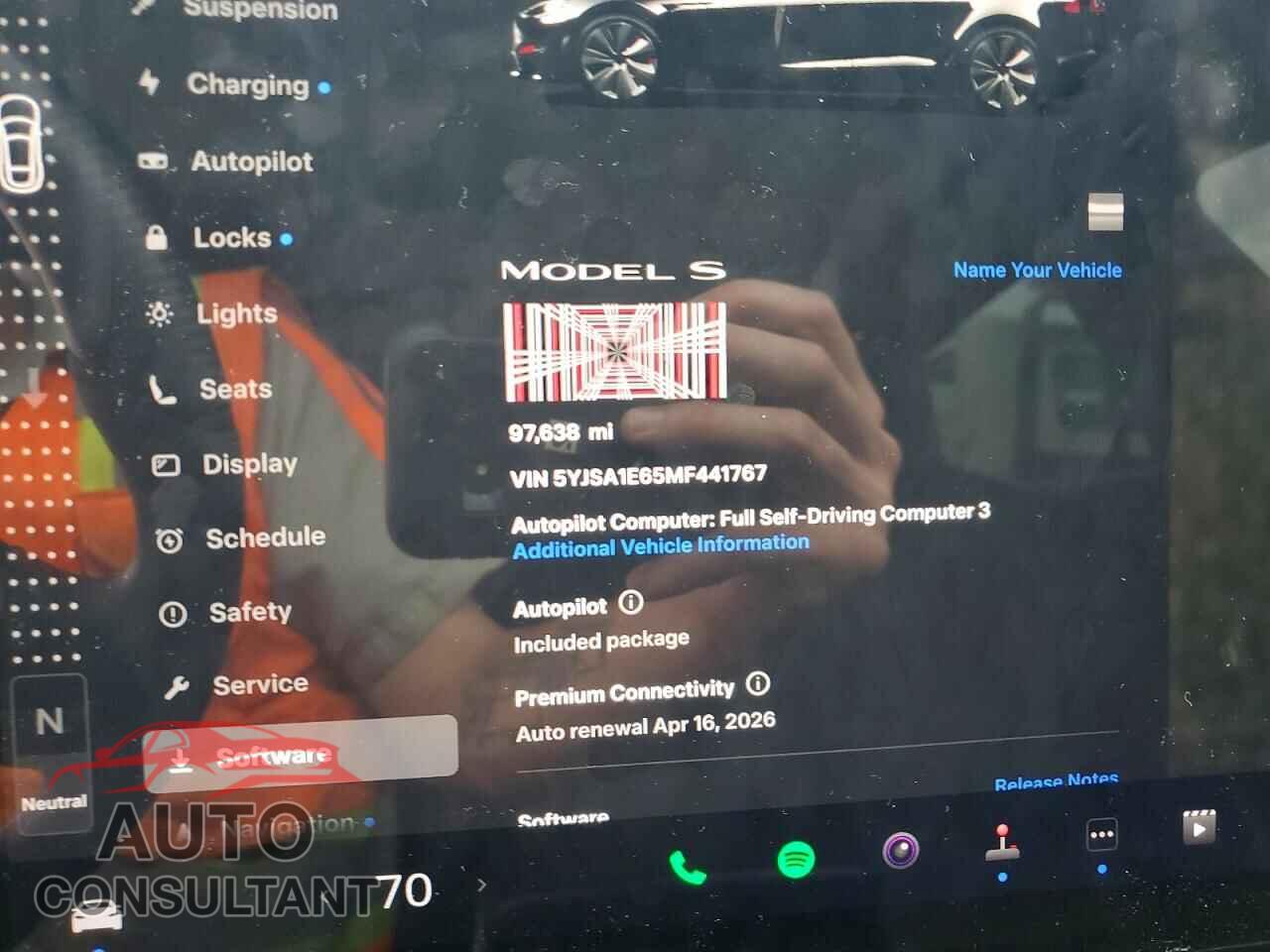 TESLA MODEL S 2021 - 5YJSA1E65MF441767