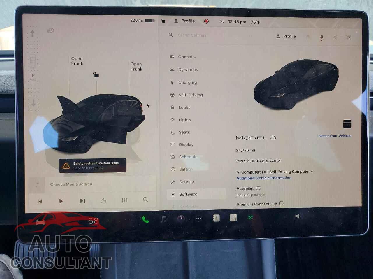 TESLA MODEL 3 2024 - 5YJ3E1EA8RF746121