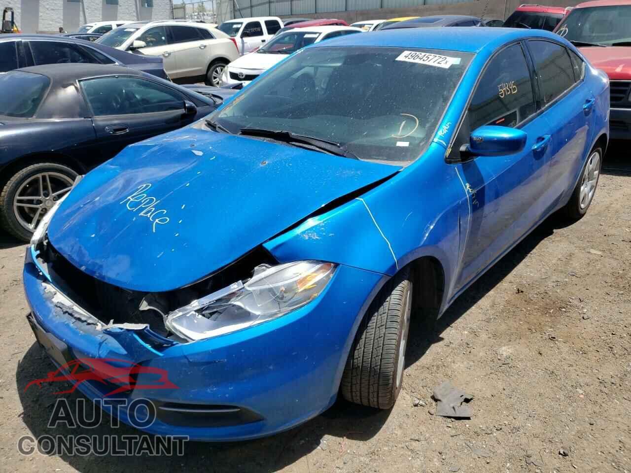 DODGE DART 2016 - 1C3CDFAA8GD682273