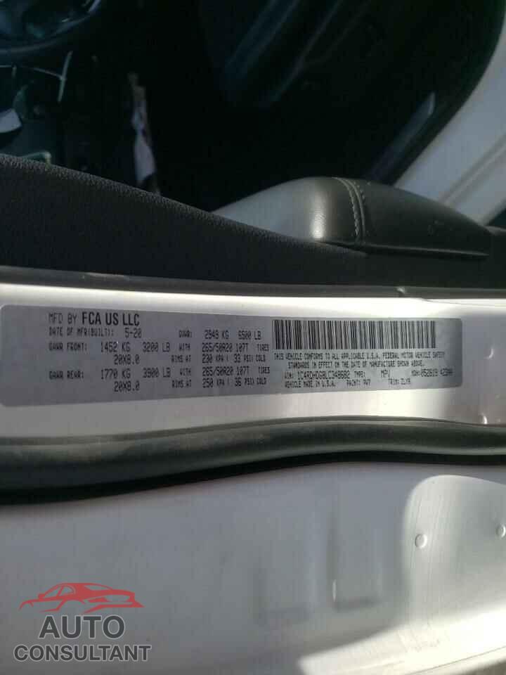 DODGE DURANGO 2020 - 1C4RDHDG8LC348682