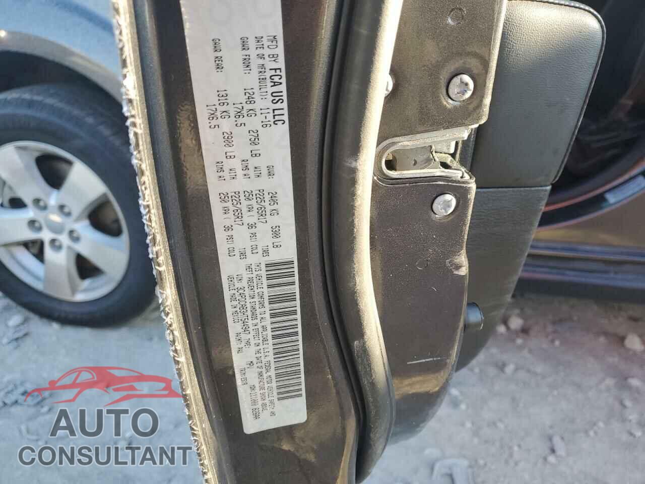 DODGE JOURNEY 2017 - 3C4PDCAB3HT544947