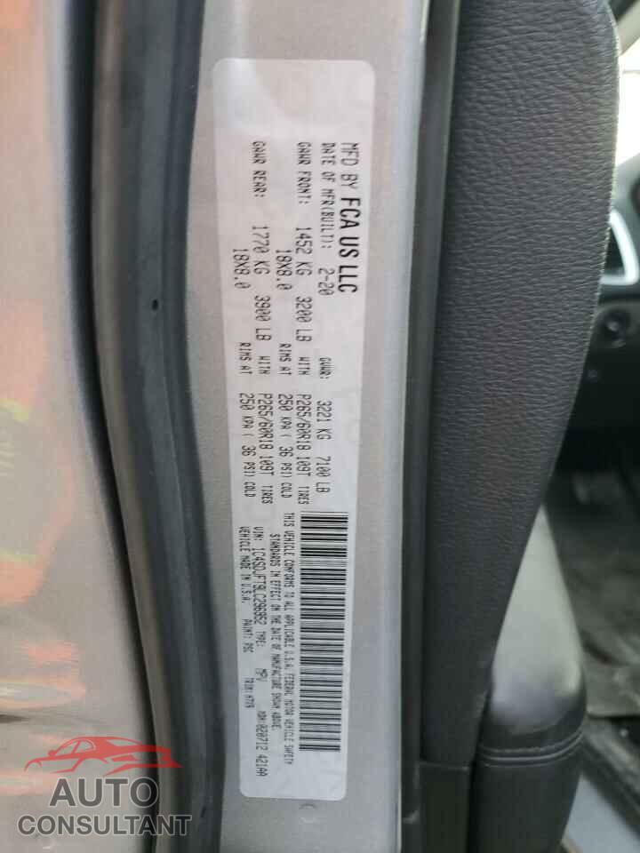 DODGE DURANGO 2020 - 1C4SDJFT9LC296952
