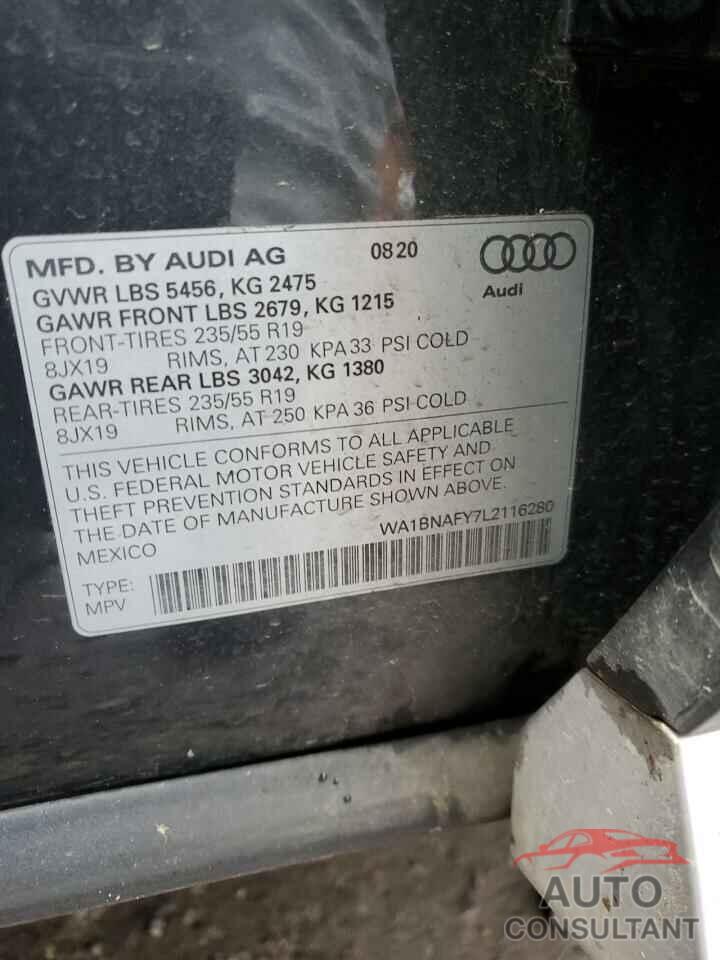 AUDI Q5 2020 - WA1BNAFY7L2116280