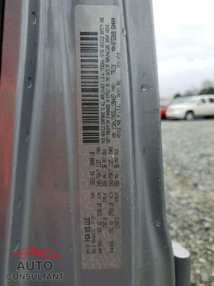 JEEP GLADIATOR 2020 - 1C6HJTAG5LL128497
