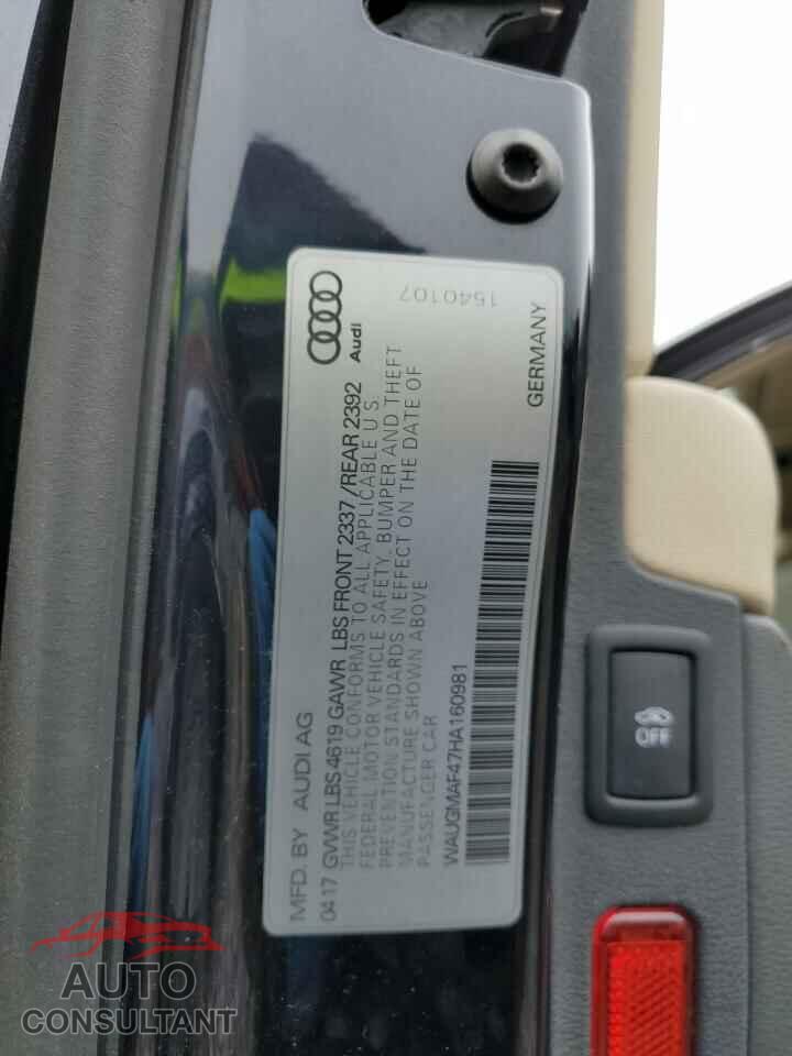AUDI A4 2017 - WAUGMAF47HA160981