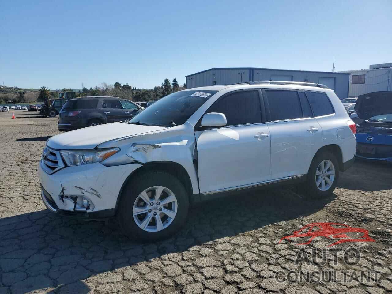 TOYOTA HIGHLANDER 2012 - 5TDZK3EH8CS059008
