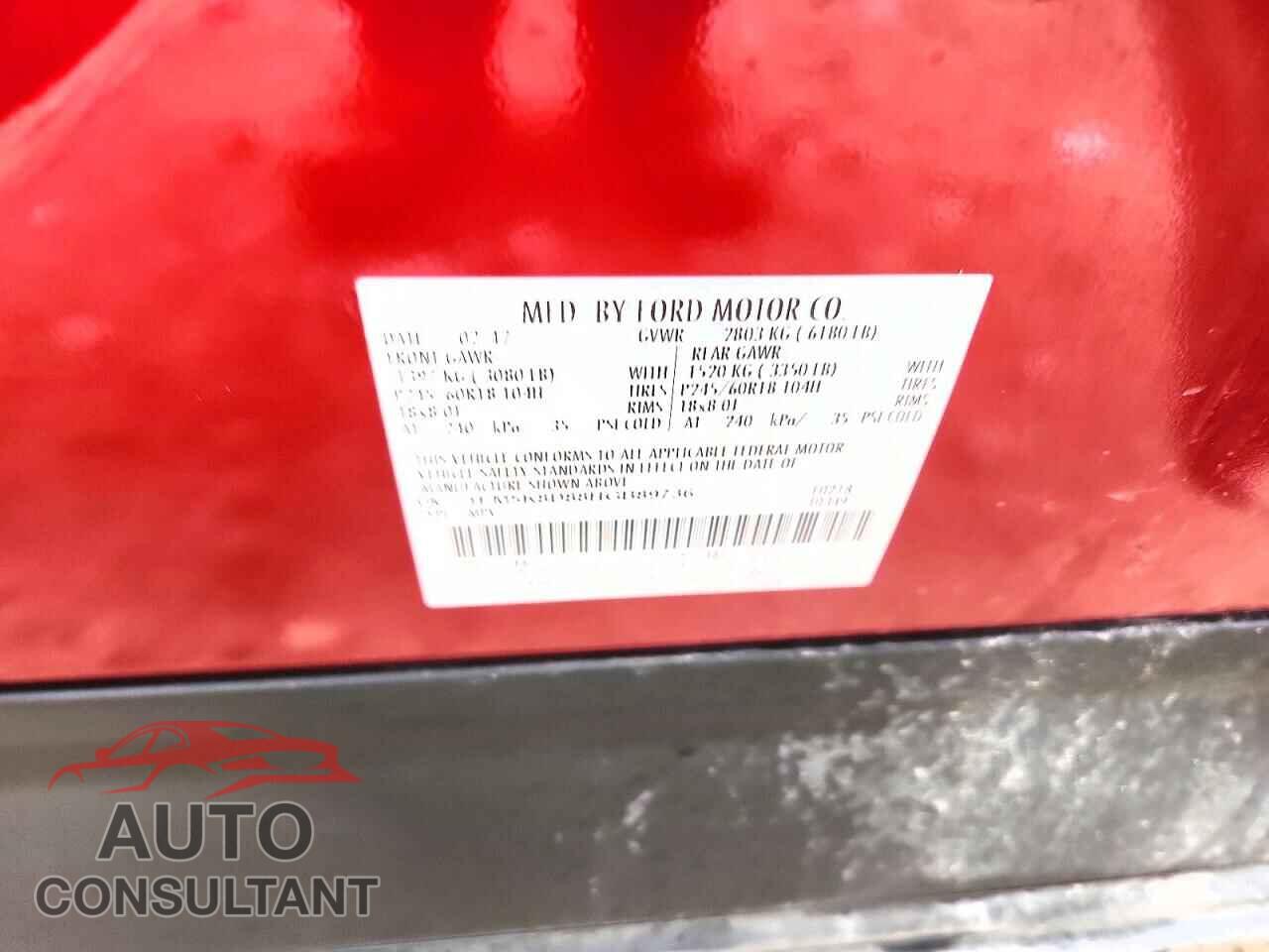 FORD EXPLORER 2017 - 1FM5K8D88HGB89736