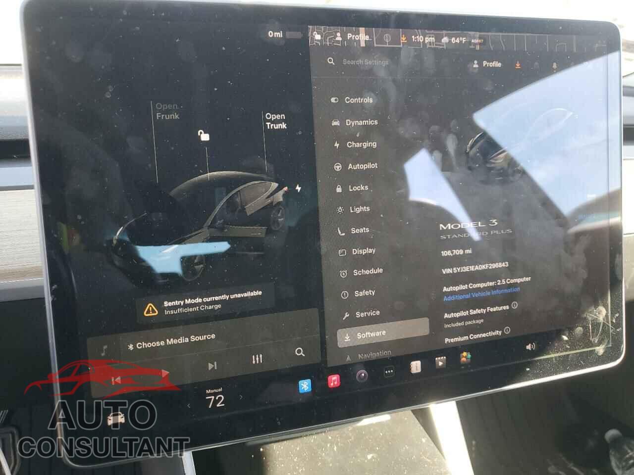 TESLA MODEL 3 2019 - 5YJ3E1EA0KF296843