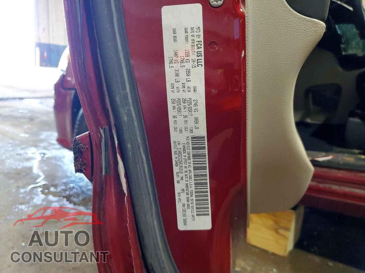 DODGE CARAVAN 2016 - 2C4RDGCG2GR181518