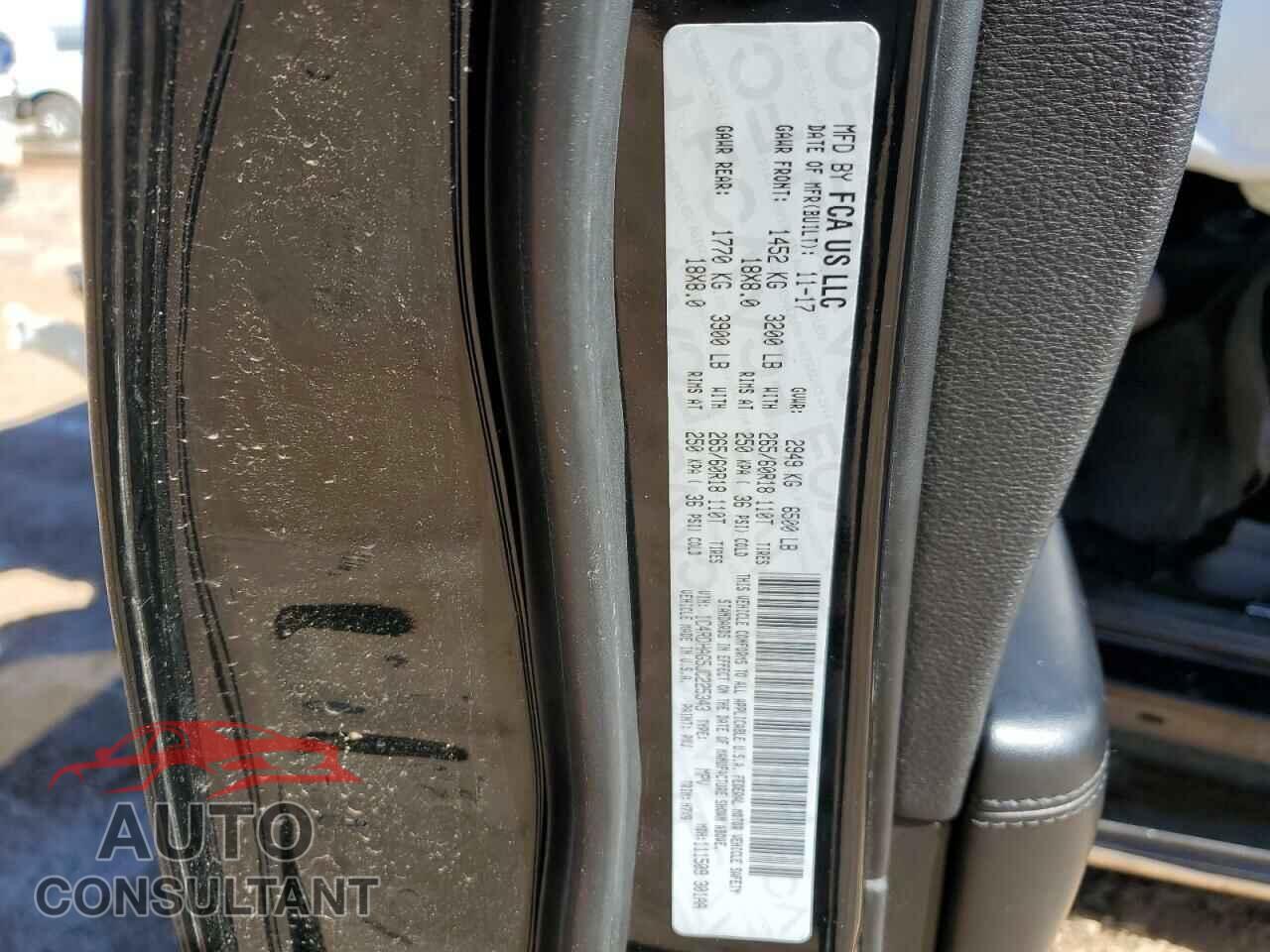 DODGE DURANGO 2018 - 1C4RDHAG5JC225343