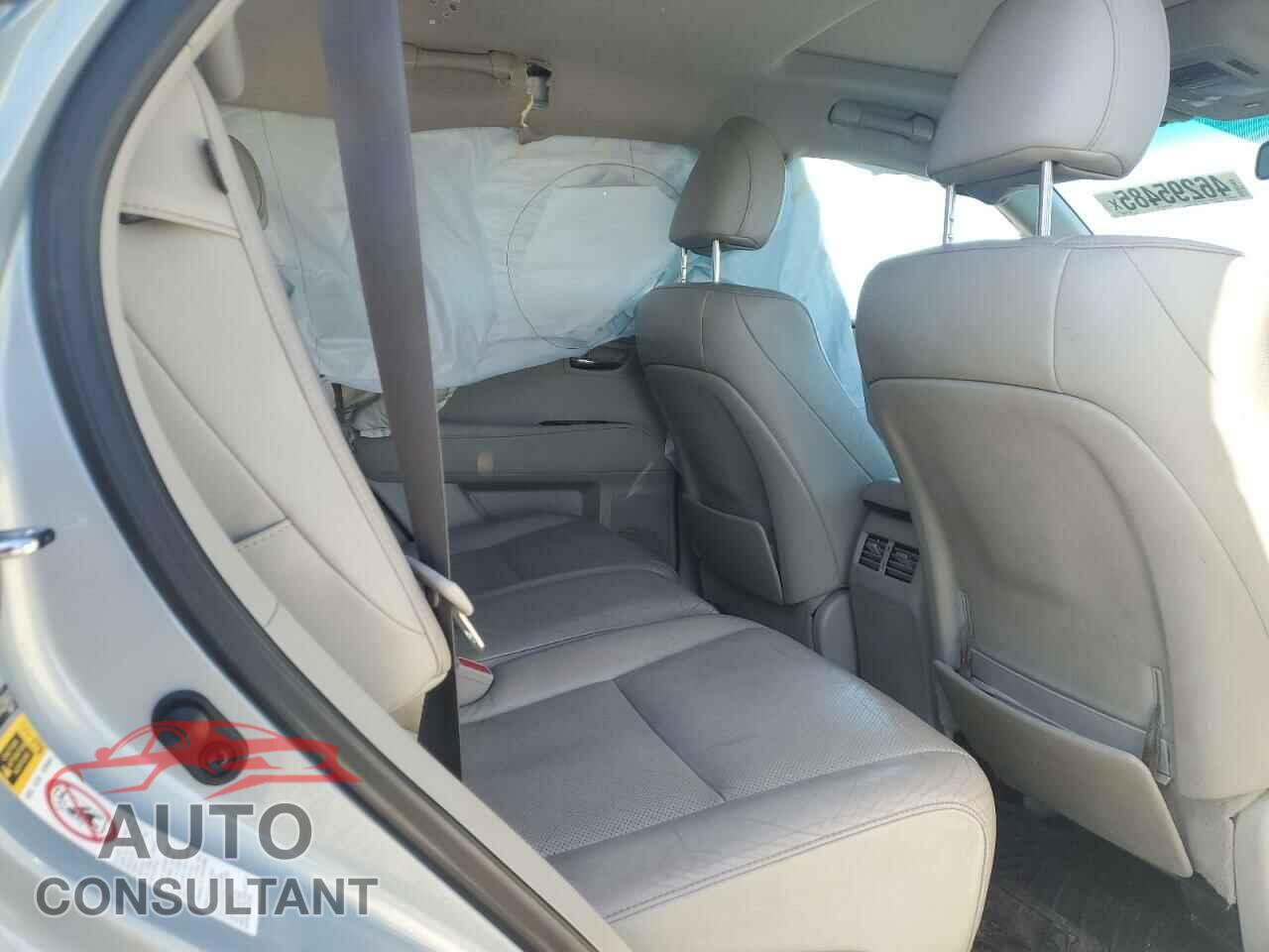 LEXUS RX350 2010 - 2T2BK1BA7AC026497