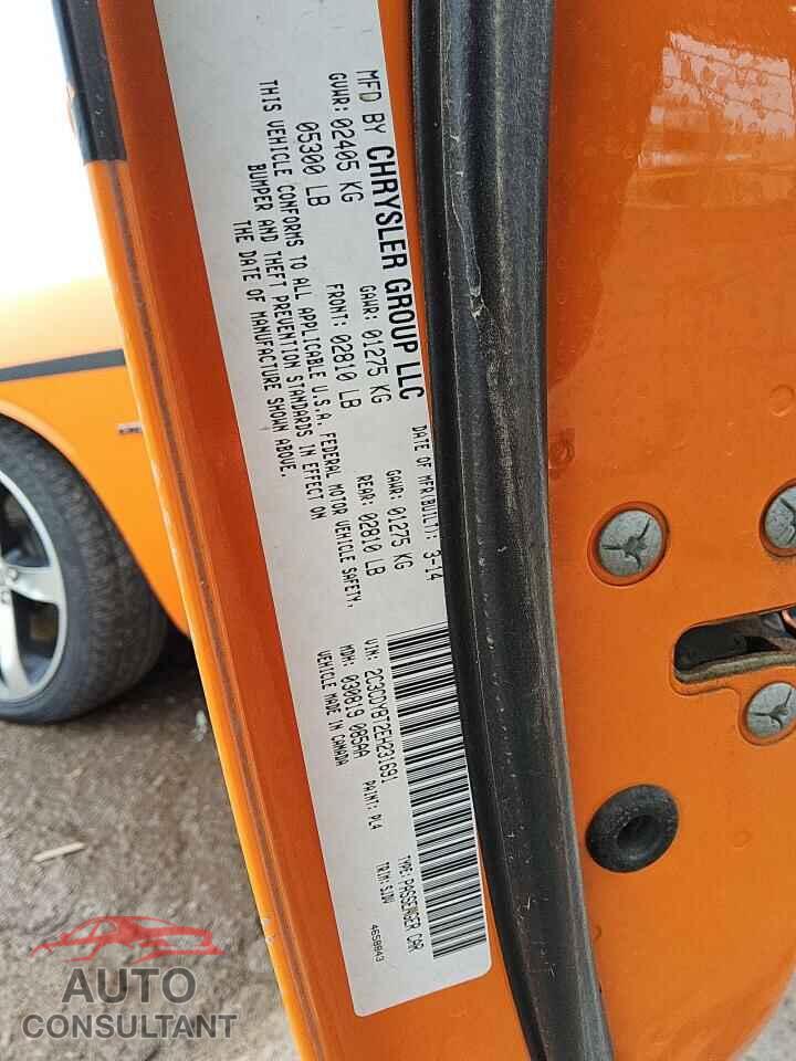 DODGE CHALLENGER 2014 - 2C3CDYBT2EH231691