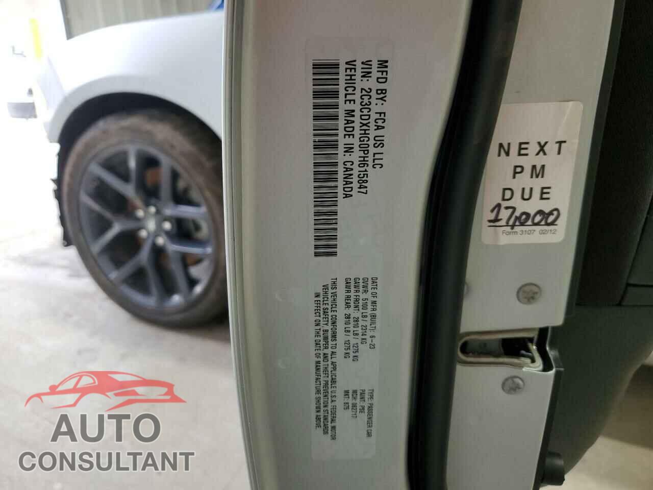 DODGE CHARGER 2023 - 2C3CDXHG0PH615847