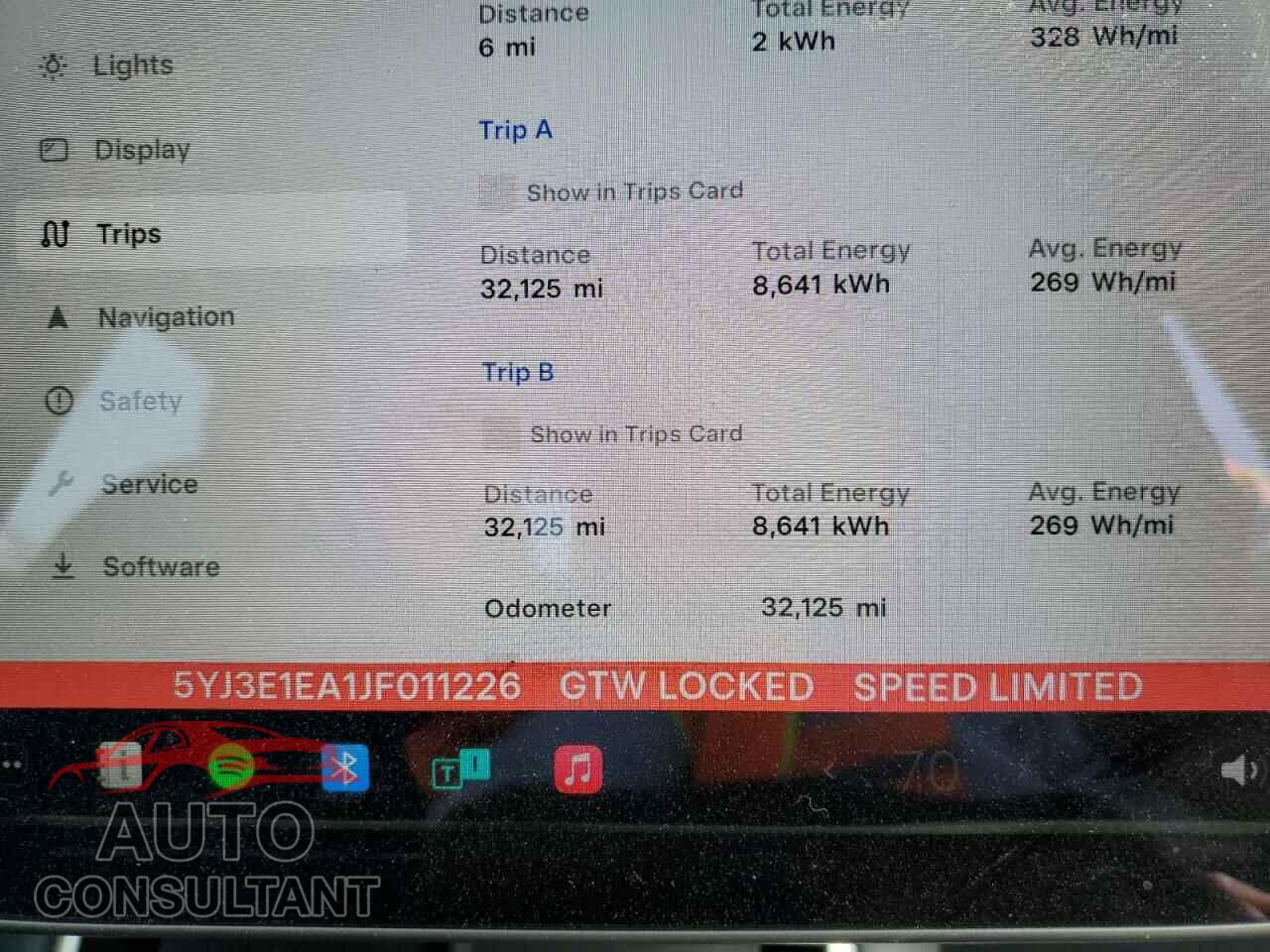 TESLA MODEL 3 2018 - 5YJ3E1EA1JF011226
