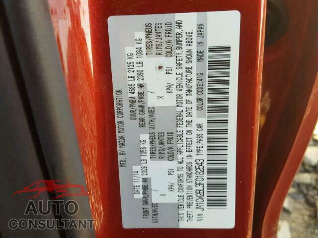 MAZDA 5 2015 - JM1CW2BL3F0182543