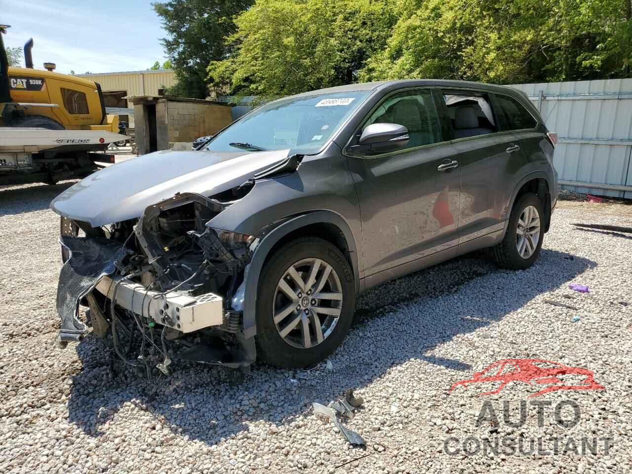 TOYOTA HIGHLANDER 2016 - 5TDBKRFH1GS258037