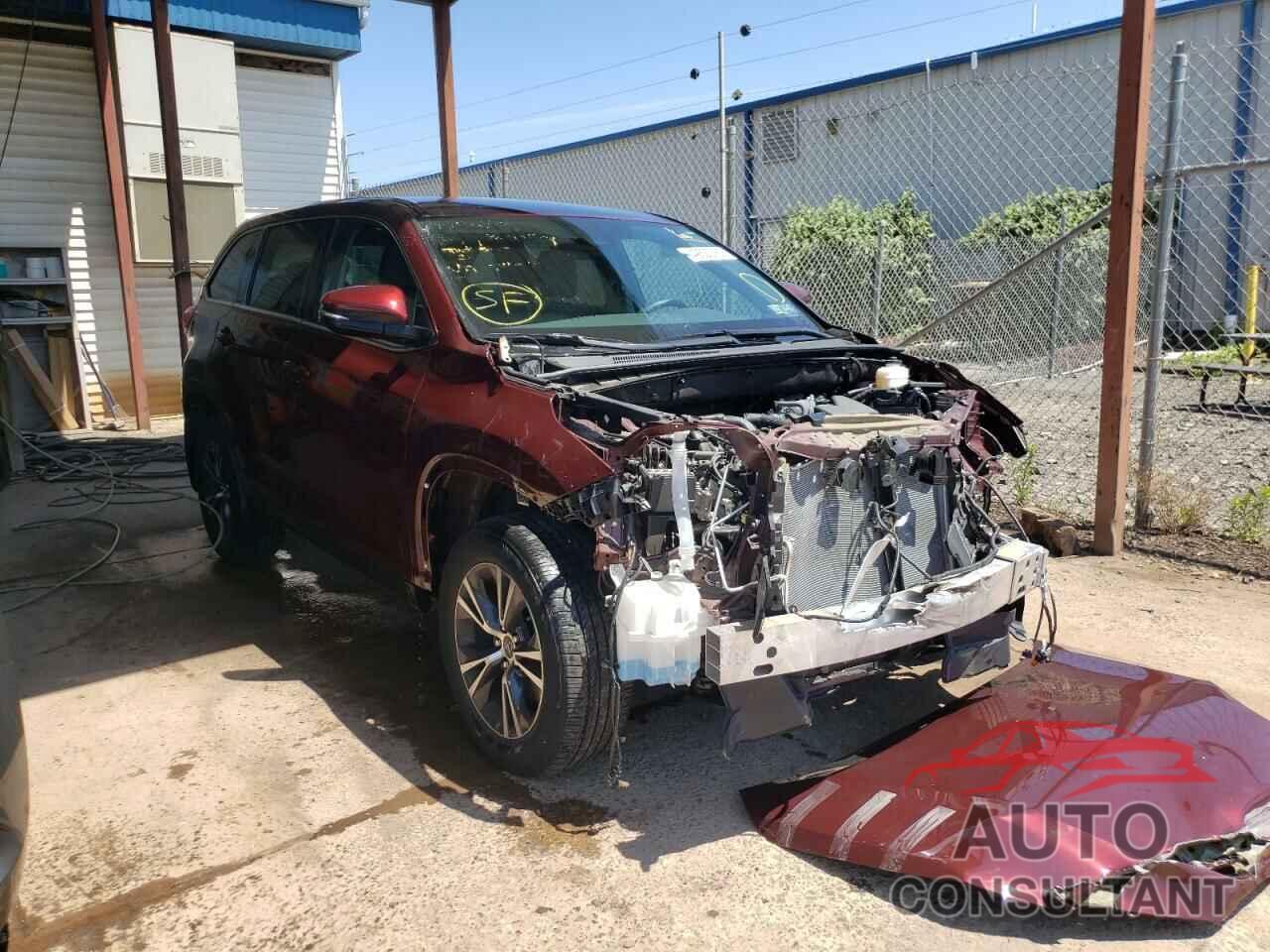 TOYOTA HIGHLANDER 2019 - 5TDBZRFH0KS741510